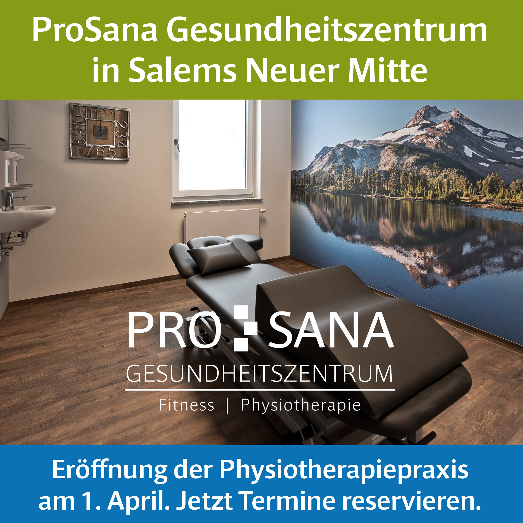  Eröffnung der Physiotherapiepraxis des ProSana-Gesundheitszentrums in Salem 